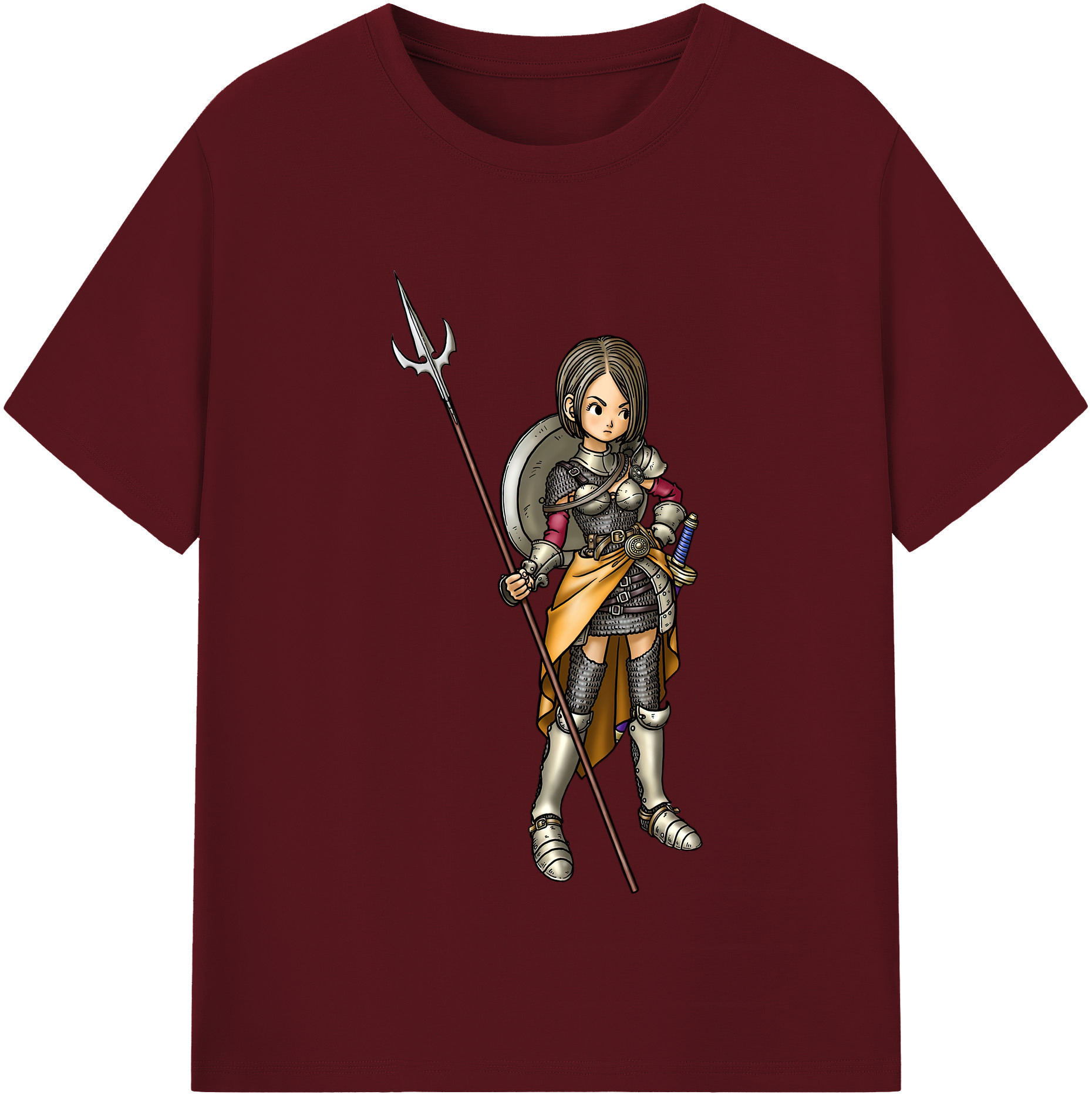 （画像用） ドラゴンクエスト Doragon Kuesuto Dragon Quest 綿100％半袖Tシャツ（フロントプリント）